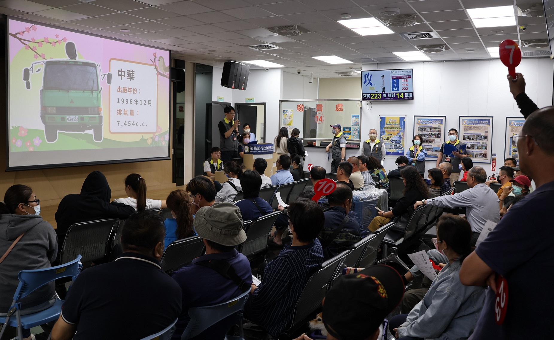 環保清運大貨車順利拍出